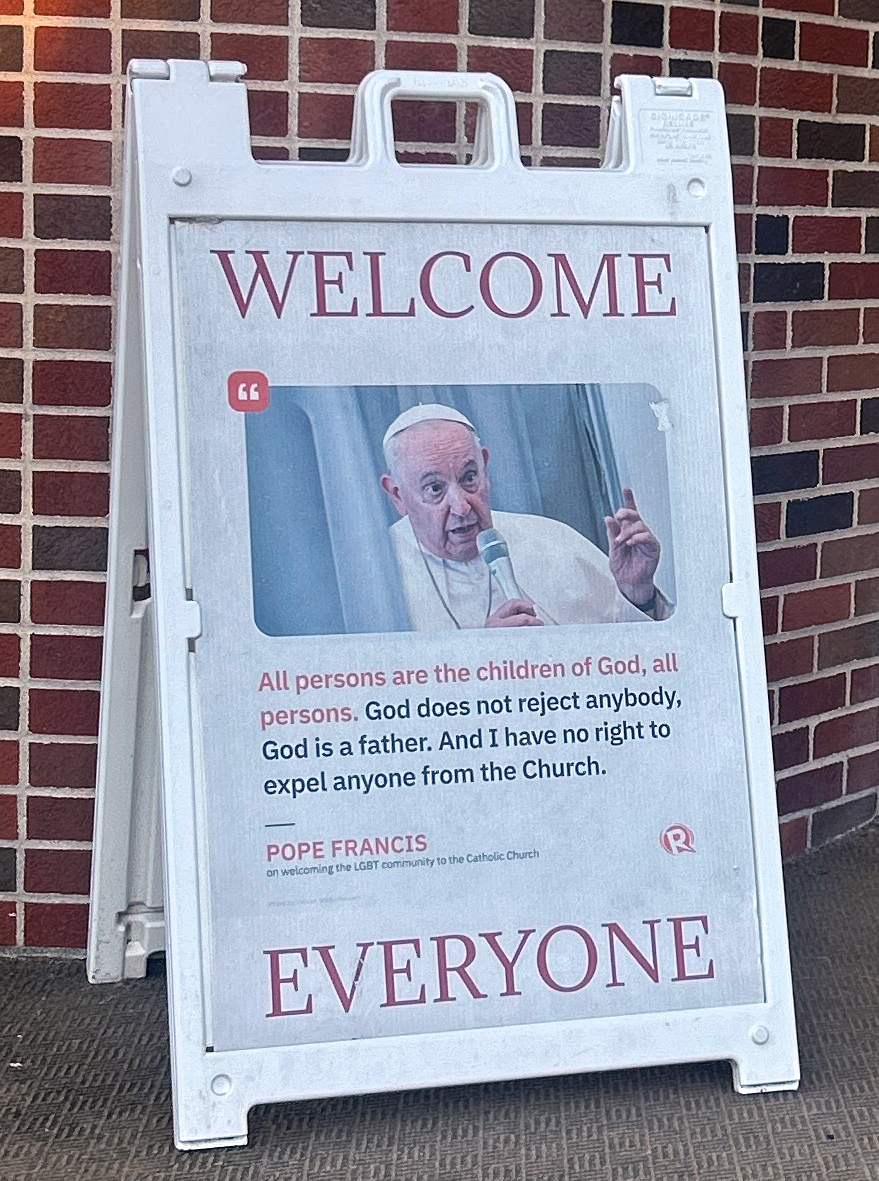 Pride sign at New Jersey
