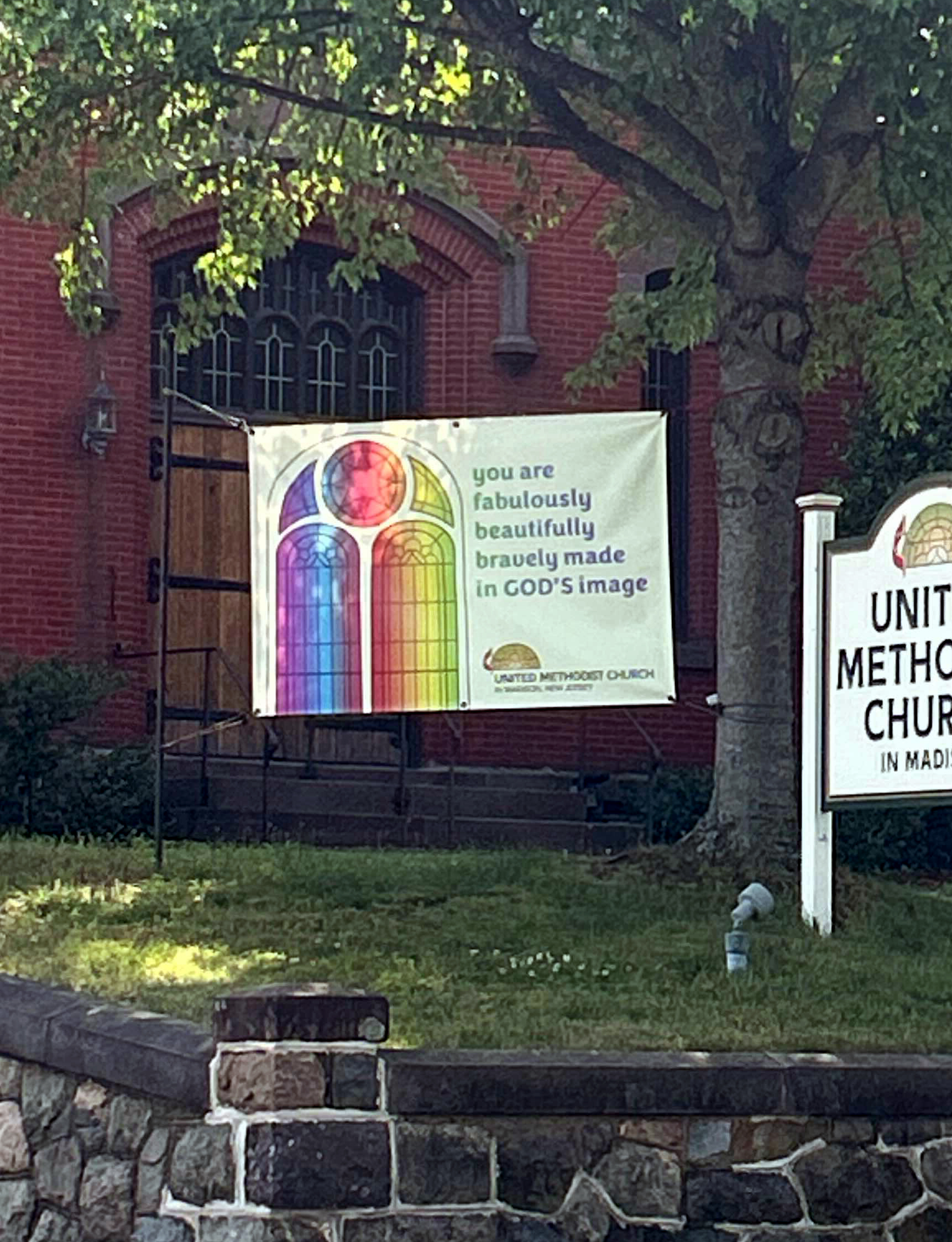 Pride sign at Morris County, New Jersey